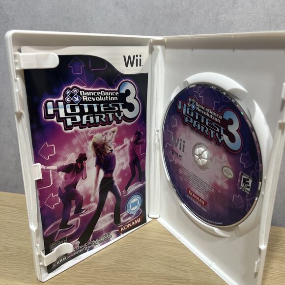 Dance Dance Revolution Hottest Party 3 (Nintendo Wii, 2009) CIB, Tested!! - Picture 4 of 5